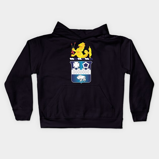 17th Infantry Regt - COA wo Txt Kids Hoodie by twix123844